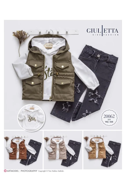 2-5 سنة فتاة بدله جيله مع سروال