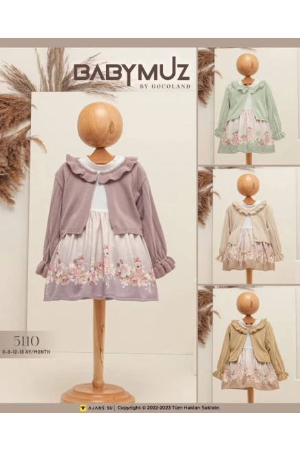 6-18 месяц девочка Кардиган платье