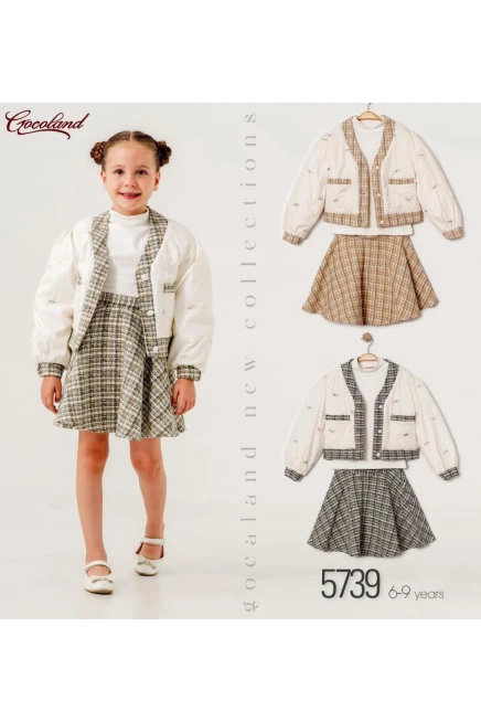 6-9 ГОДА девочка  пиджак с юбкой комплект