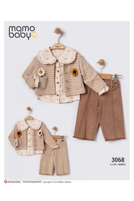 Hırkalı Bluzlu Pantolonlu Takım