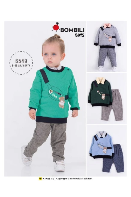 6-18 MONTH Boy PANT SUIT WITH SWEATSHIRT