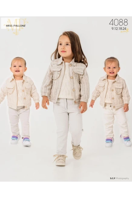 9-24 شهر فتاة بدله ستره مع سروال