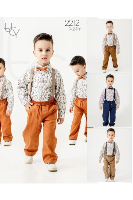 2-5 سنة صبي بدله تيشرت مع سروال