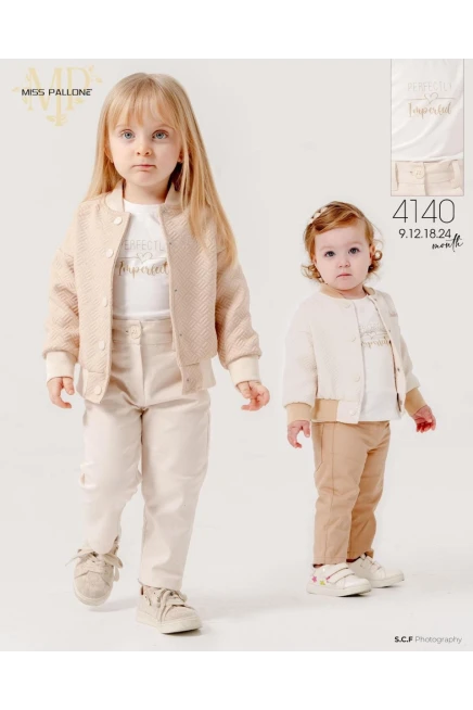 9-24 شهر فتاة بدله ستره مع سروال