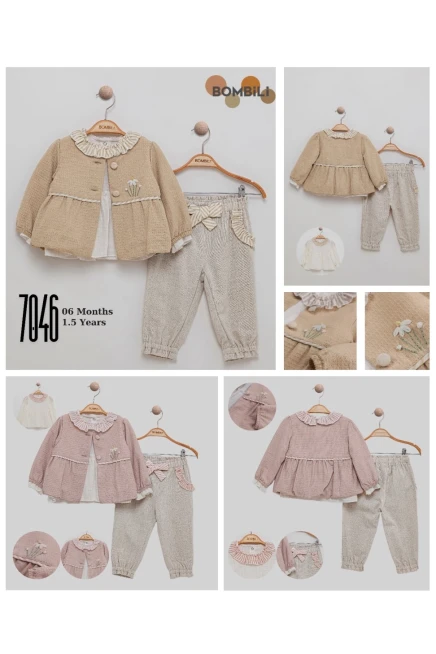 6-18 месяц девочка Костюм с пиджаком и брюками