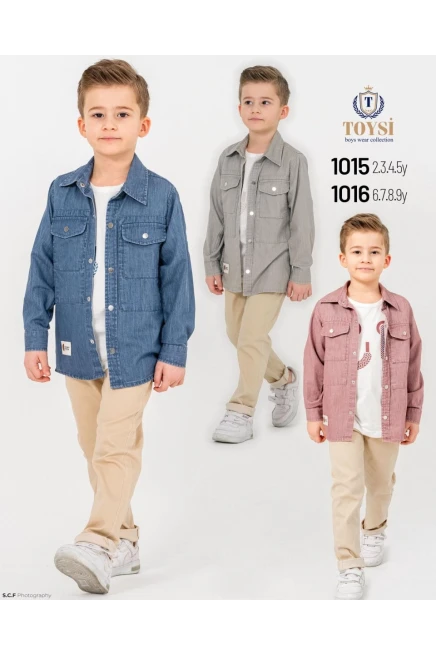 2-5 YEAR Boy PANT SUIT WITH SHIRT&T-SHIRT