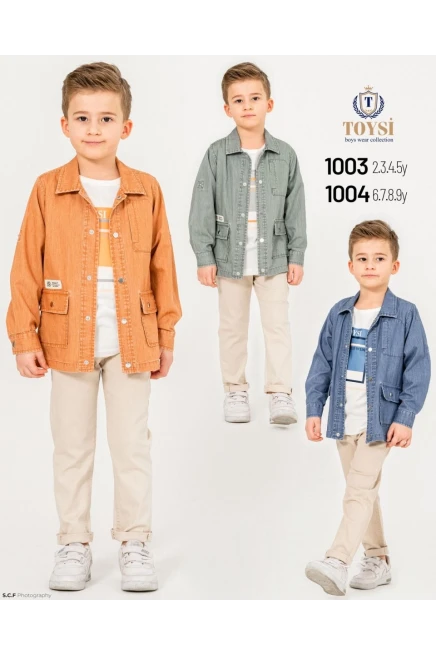6-9 YEAR Boy PANT SUIT WITH SHIRT&T-SHIRT