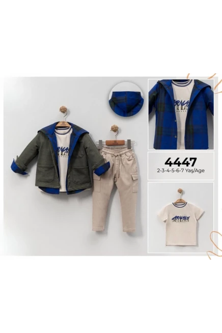 2-7 سنة صبي بدله ستره مع سروال