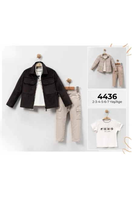 2-7 سنة صبي بدله ستره مع سروال