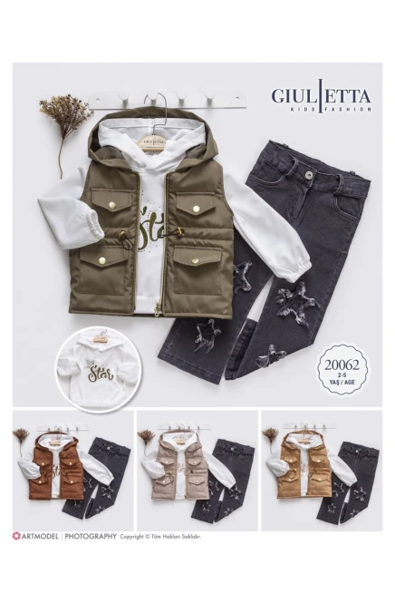 2-5 سنة فتاة بدله جيله مع سروال