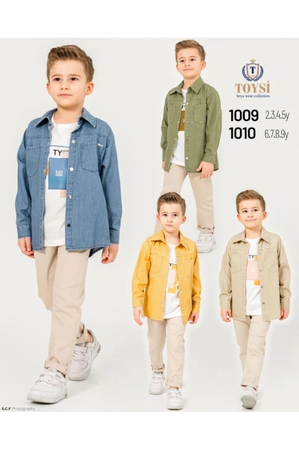 6-9 YEAR Boy PANT SUIT WITH SHIRT&T-SHIRT