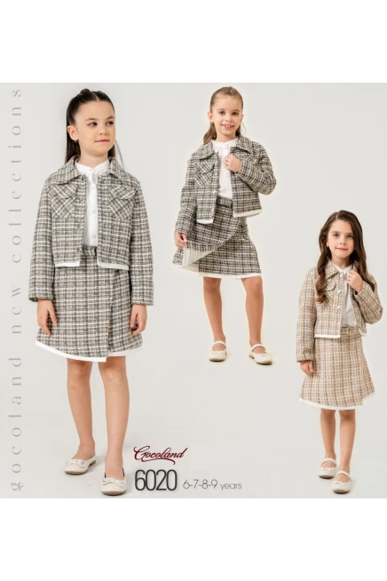 Ceketli Bluzlu Etekli Takım