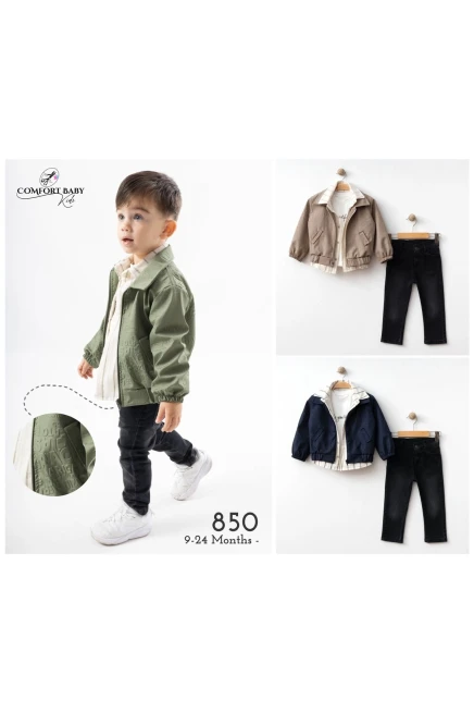 9-24 месяц мальчик Костюм с пиджаком и брюками