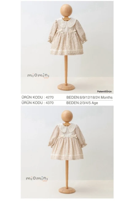 Çiçek Baskılı Keten Elbise