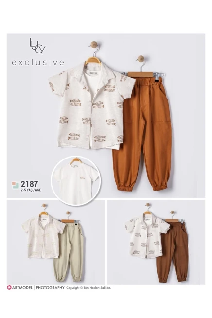 2-5 YEAR Boy PANT SUIT WITH SHIRT