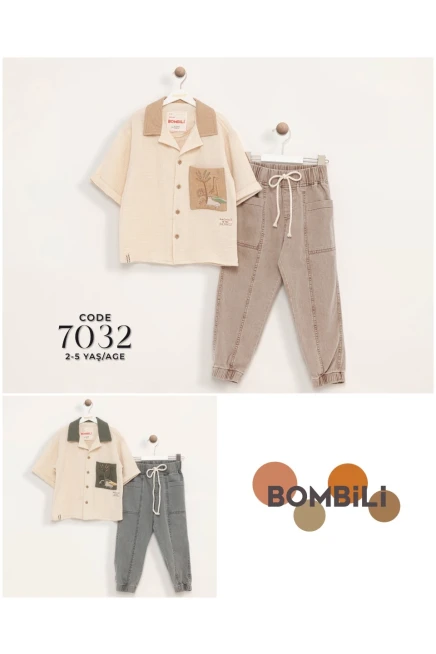 2-5 سنة صبي بدله قميص مع سروال