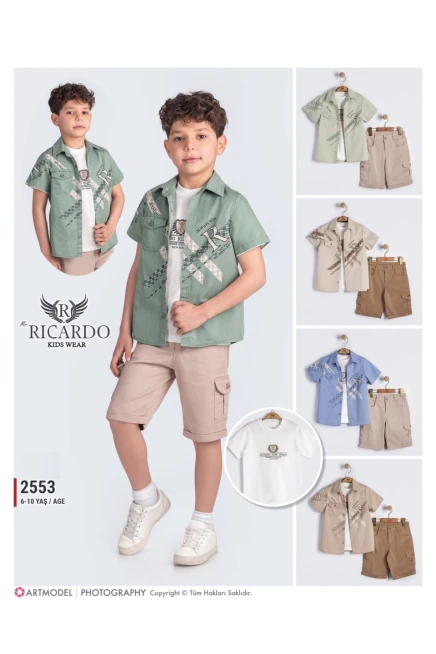 6-10 YEAR Boy SHORTS SET WITH SHIRT