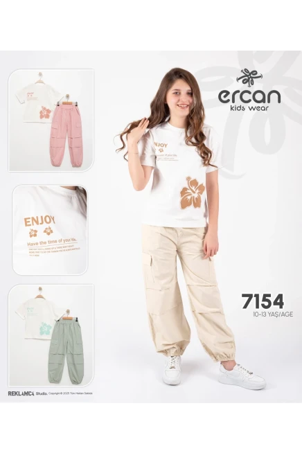 10-13 YEAR Girl PANT SET WITH T-SHIRT