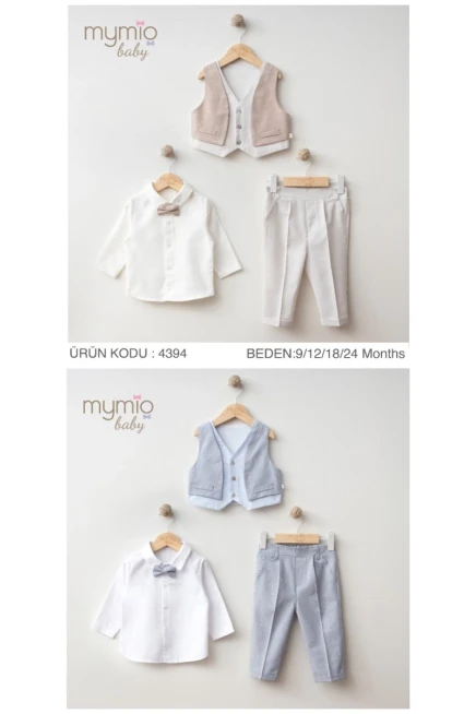 Ceket Görünümlü Gömlekli Pantolonlu Takım