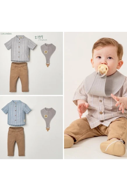 6-24 месяц мальчик Рубашка брюки костюм