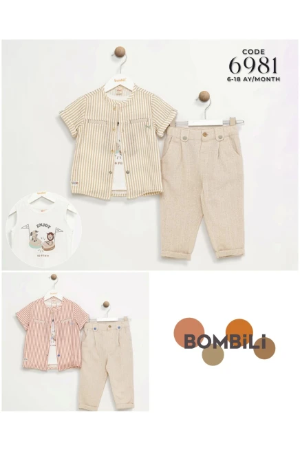 6-18 MONTH Boy PANT SUIT WITH SHIRT