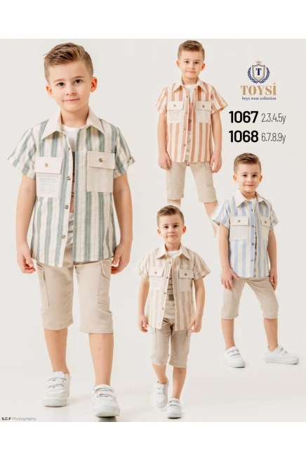 6-9 YEAR Boy SHORTS SET WITH SHIRT