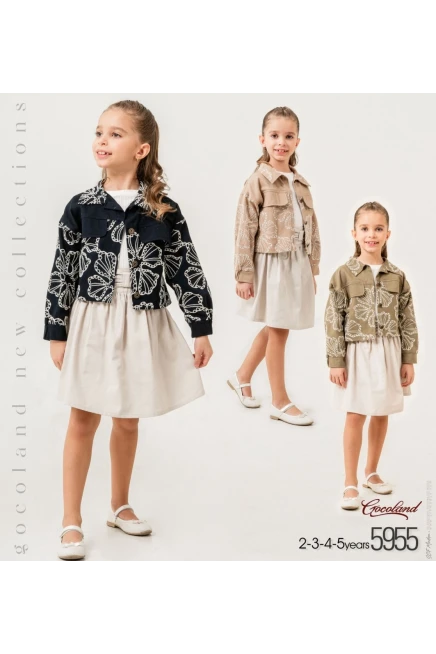 2-5 ГОДА девочка  пиджак с юбкой комплект