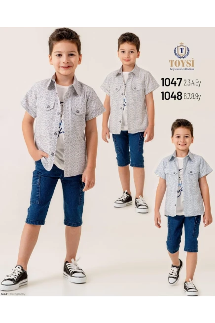 6-9 YEAR Boy SHORTS SET WITH SHIRT