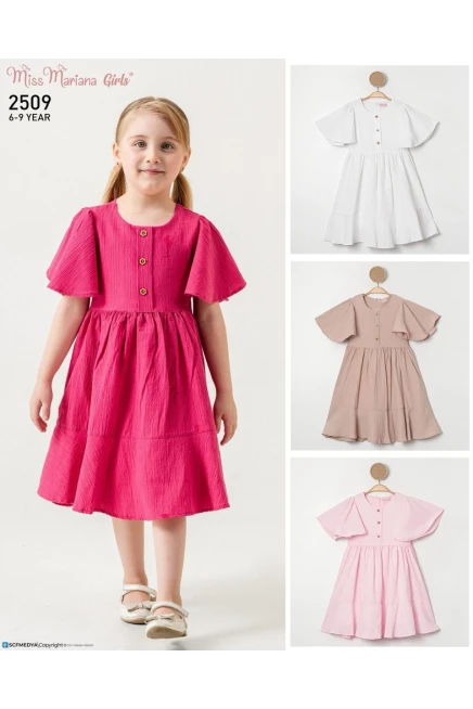 Düğme Detaylı Elbise