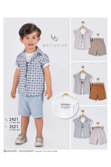 6-9 ГОДА мальчик Рубашка шорты костюм