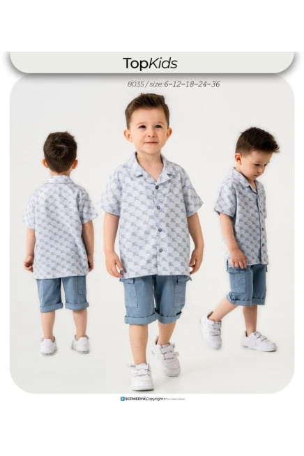 6-36 месяц мальчик Рубашка шорты костюм