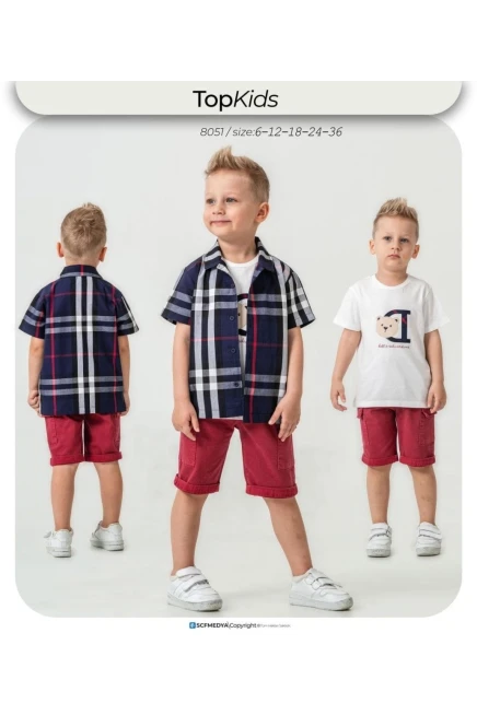 6-36 месяц мальчик Рубашка шорты костюм