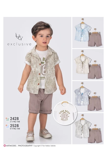 Gömlekli Şort Takım