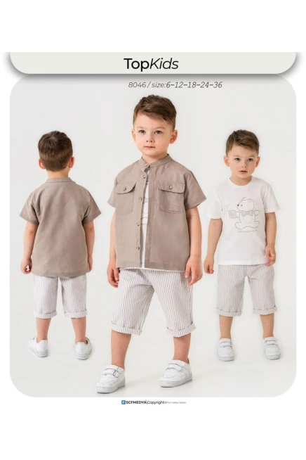 6-36 месяц мальчик Рубашка шорты костюм