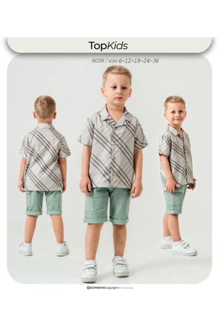 Gömlekli Şort Takım