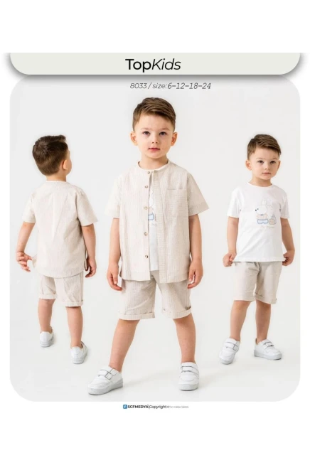 6-24 месяц мальчик Рубашка шорты костюм