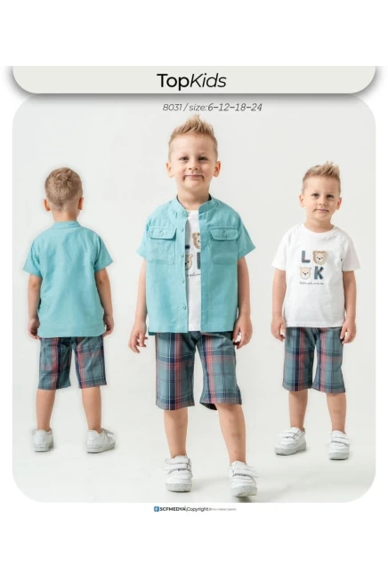 6-24 месяц мальчик Рубашка шорты костюм