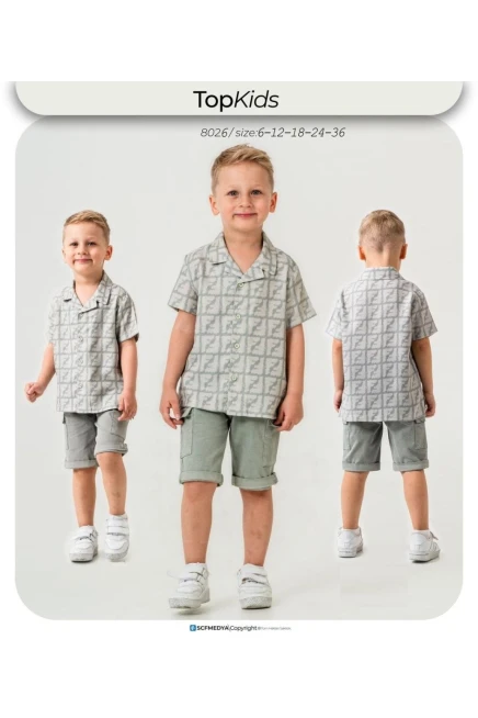 6-36 месяц мальчик Рубашка шорты костюм