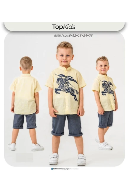 6-36 месяц мальчик Рубашка шорты костюм