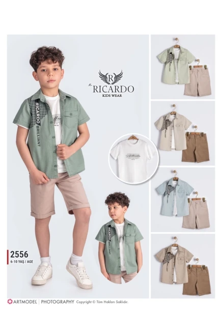 2-6 ГОДА мальчик Рубашка шорты костюм