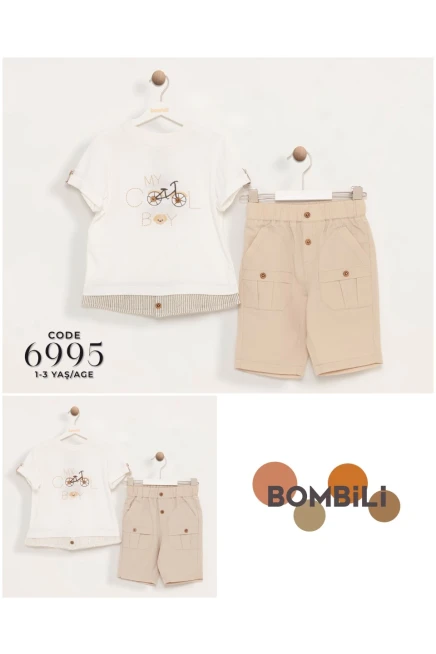 1-3 YEAR Boy SHORTS SET WITH T-SHIRT