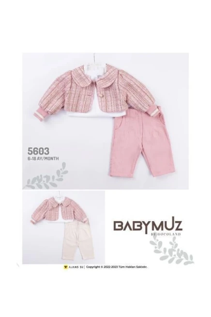 6-18 شهر فتاة بدله ستره مع سروال