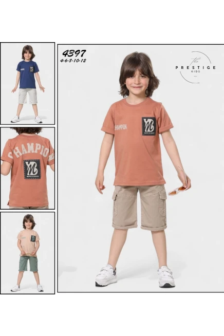 4-12 YEAR Boy SHORTS SET WITH T-SHIRT