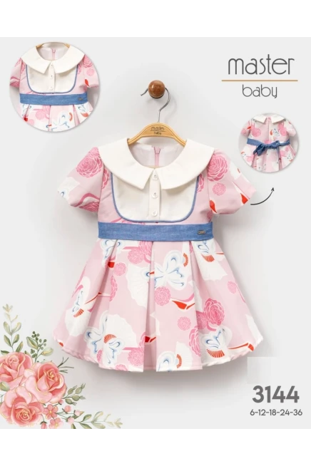 Yakalı Desenli Elbise