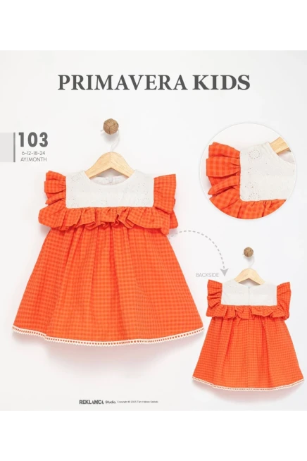 Yakalı Desenli Elbise