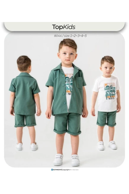 Gömlekli Şort Takım