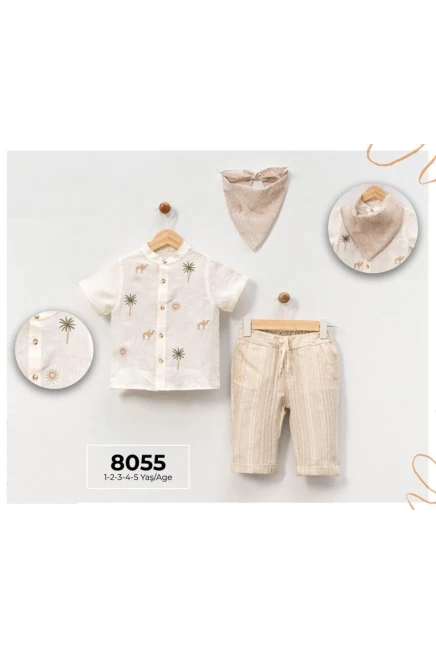 Gömlekli Şort Takım 