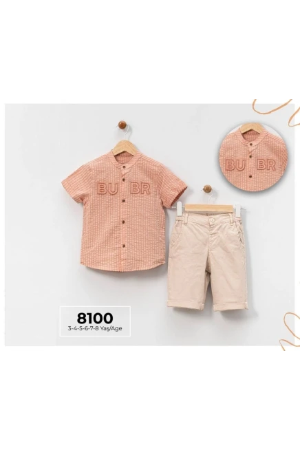 Gömlekli Tişörtlü Şort Takım