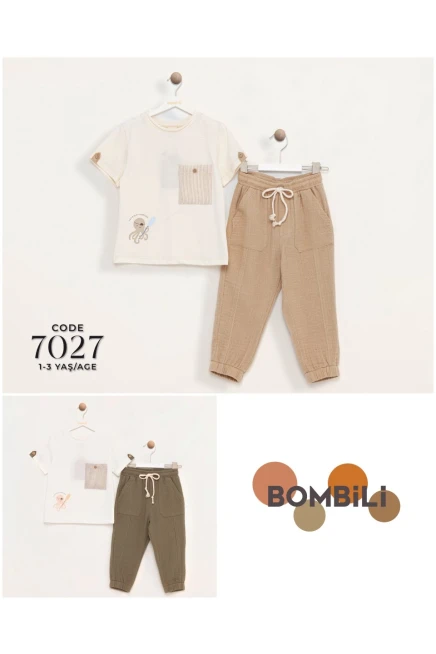1-3 سنة صبي طقم بنطلون مع تي شيرت