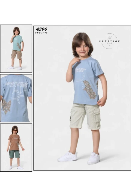 4-12 سنة صبي بدله تيشرت مع شورت